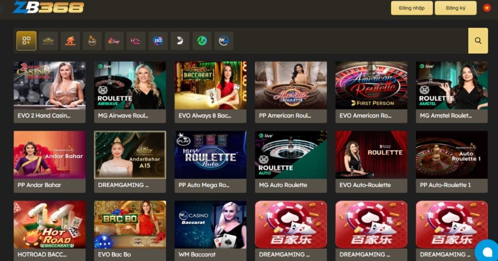 Hướng Dẫn Sảnh Casino Live: Baccarat, Roulette, Sicbo