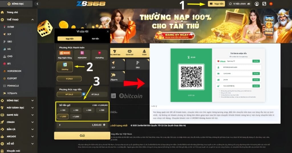 Cách Nạp Tiền Bằng Mã QR Code